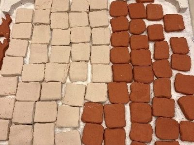 釉薬のカラーサンプル